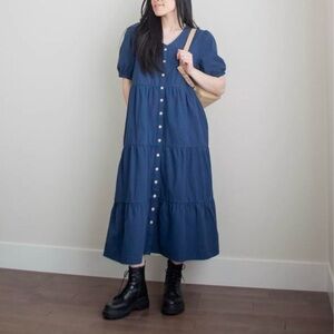 Tradlands Kindred Midi Button-Down Dress